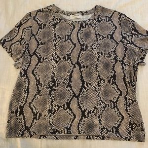Aritzia Snake Skin Top